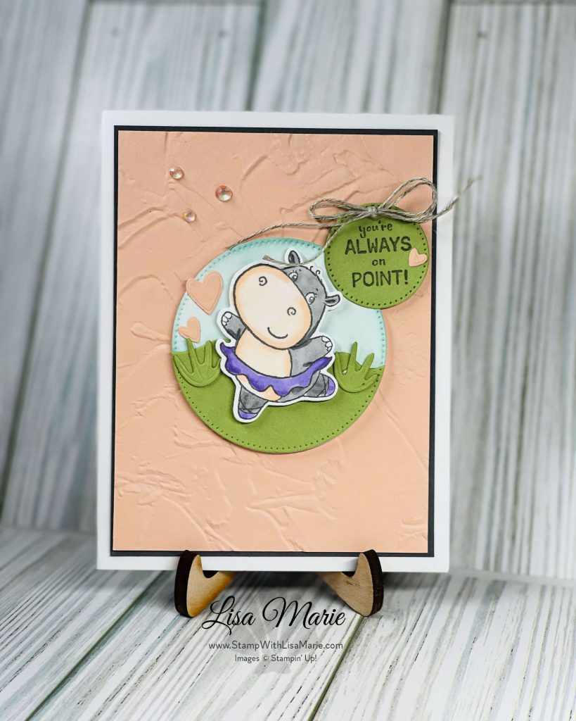 How to create STAMPIN UP HIPPEST Hippo card.